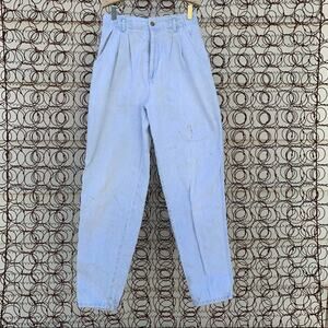 Vintage Dockers high rise pleated bareback mom jeans chambray